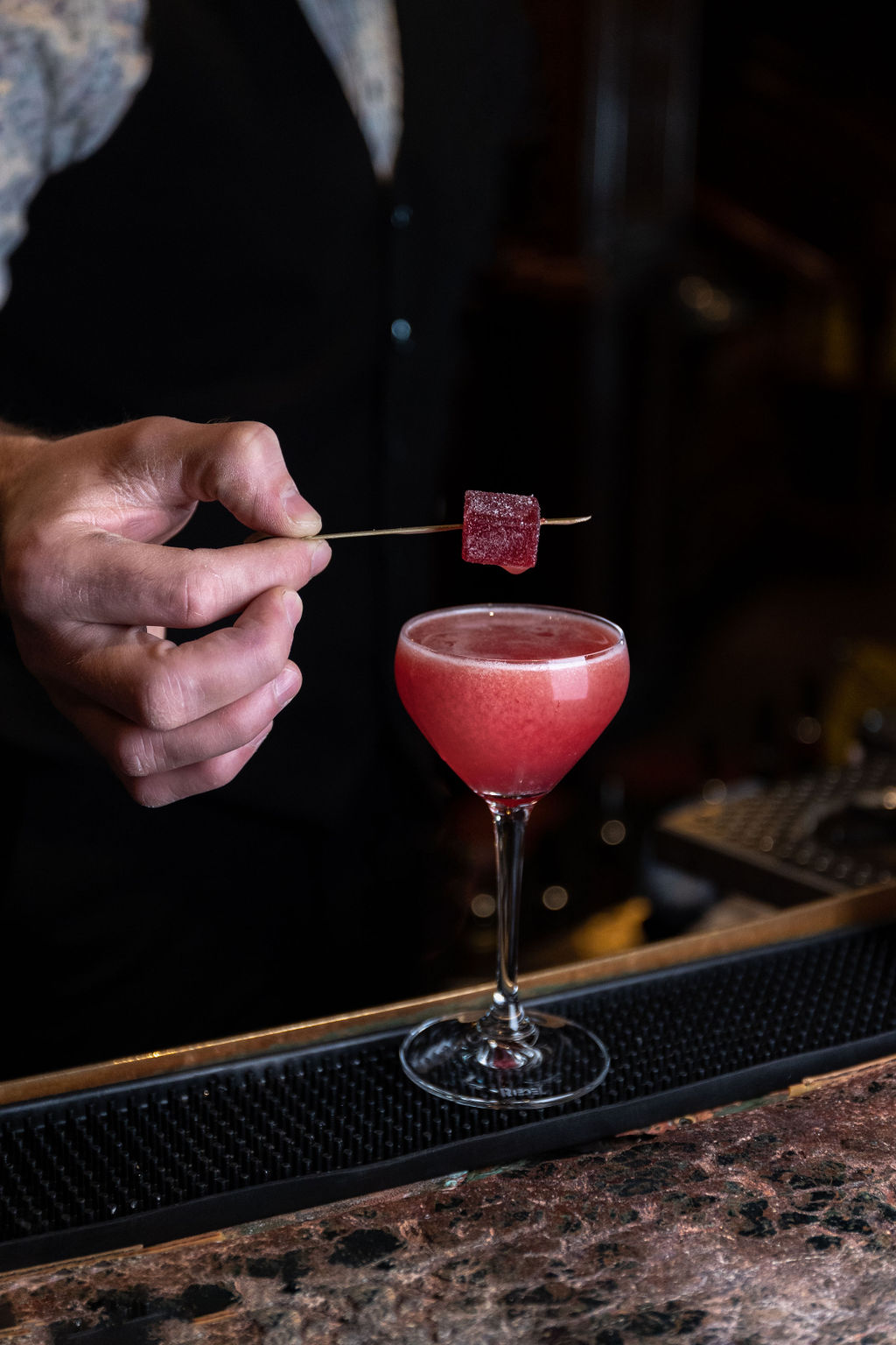 best cocktail bar in Vancouver, BC, at Boulevard Kitchen, with craft cocktails and wine